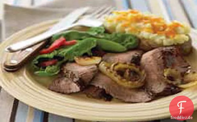 Gegrilltes Flankensteak im mittleren Westen