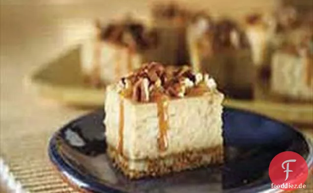 Doppelte Karamell-Pekannuss-Käsekuchen-Riegel
