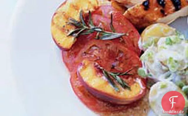 Pop-Pops gegrillter Pfirsichsalat
