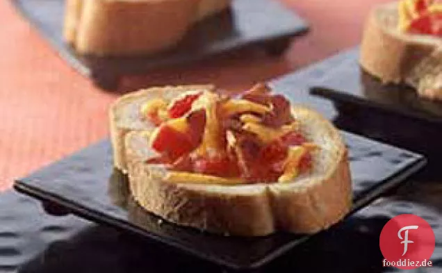 Würziges Tomaten-Käse-Brot