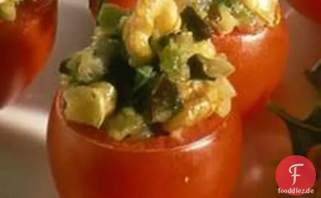 Geröstete Auberginen & Walnuss Tomaten Tassen