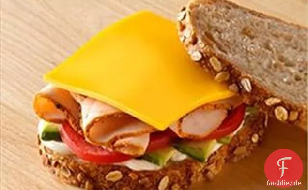 Kalifornien Käse und Truthahn Sandwich