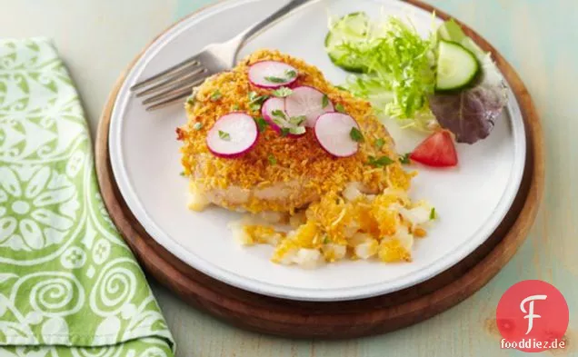 Schweinekotelett & Hominy Backen