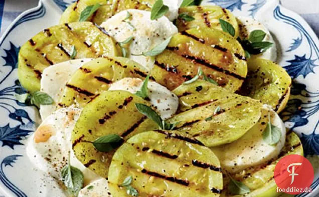 Gegrillte Grüne Tomaten Caprese