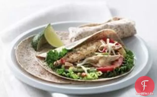 Pikante cremige Huhn Fajitas