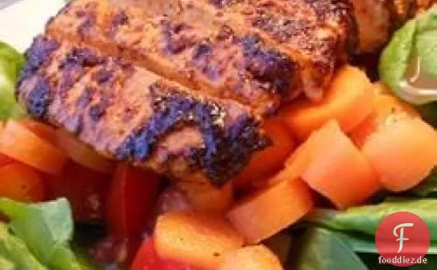 Gegrillter Hähnchensalat nach indischer Art