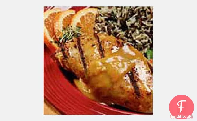 Honig-Senf-Ingwer gegrilltes Huhn