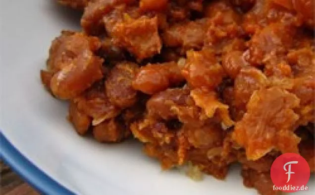 Slow Cooker gebackene Bohnen
