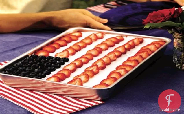 Fettarmer Flaggenkuchen