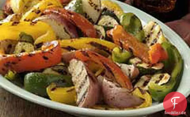Pikantes gegrilltes Gemüse