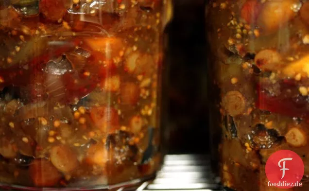 Grünes Tomaten-Apfel-Chutney