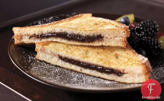 Erdnussbutter-Schokolade Französisch Toast