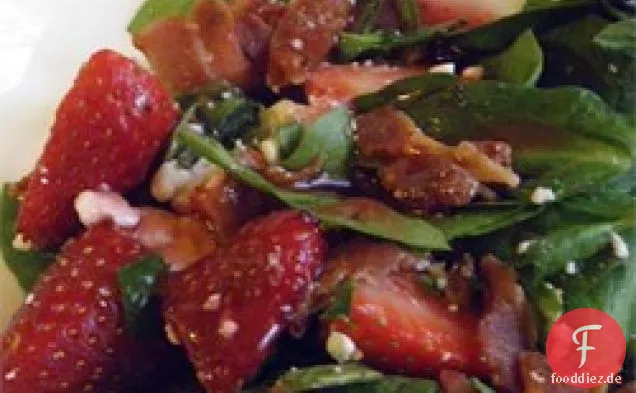 Erdbeer-Spinat-Salat Mit Feta und Speck