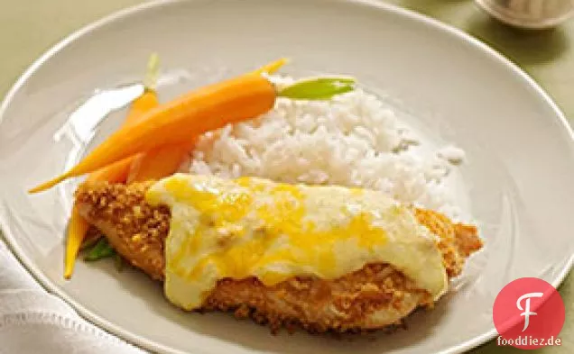 Knackig und cremig gebackenes Huhn