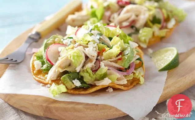 Huhn & Feta Salat Tostadas