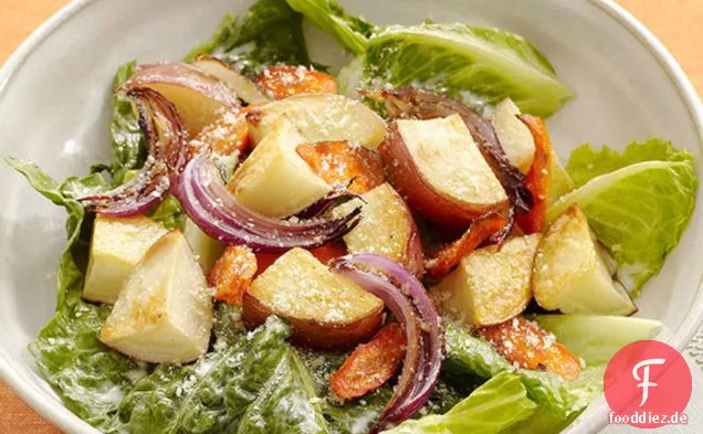 Ranch-Salat mit Geröstetem Gemüse