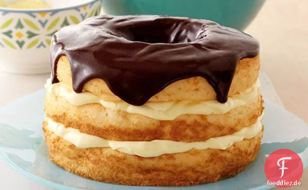 Boston Cream Pie Gemacht Über