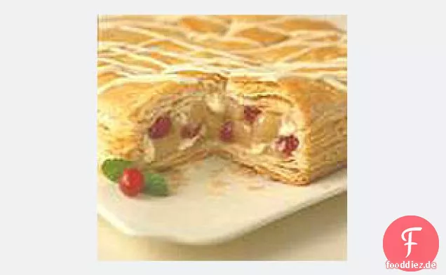 Weiße Schokolade Cranberry-Birnen-Gebäck