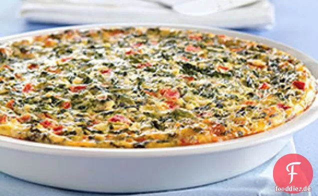 Schneller italienischer Spinatkuchen