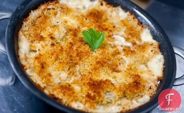 Grünes Tomatengratin