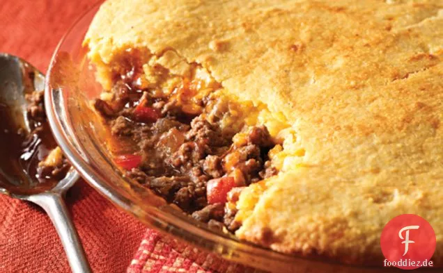 BBQ Rindfleisch-Cornbread Pie