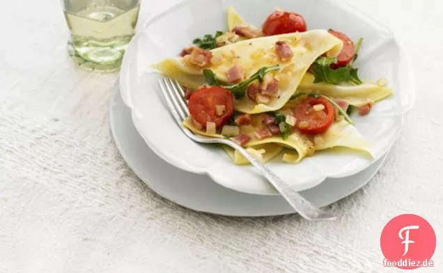 Italiano Ravioli mit Tomaten & Speck