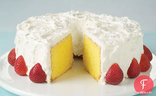 Kühle Zitronen-Kokos-Sauerrahm-Torte