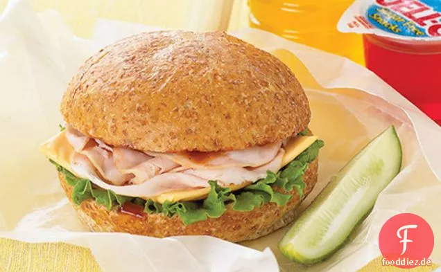 Einfach grandioses Truthahn-BBQ-Sandwich