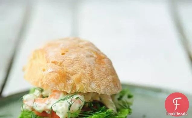 Garnelen-Salat & Tomaten Würfeln