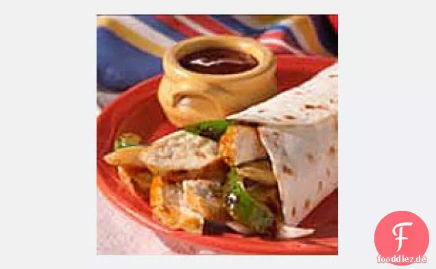 BBQ Huhn Wrap Sandwiches