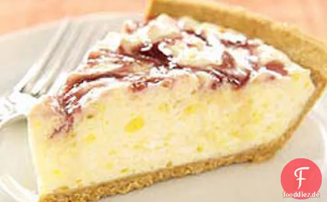 Pikante Zitronen-Himbeer-Swirl-Torte