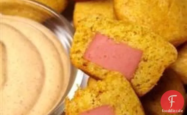 Mini Southwestern Corn Pup Muffins mit Fiesta DIP-Sauce