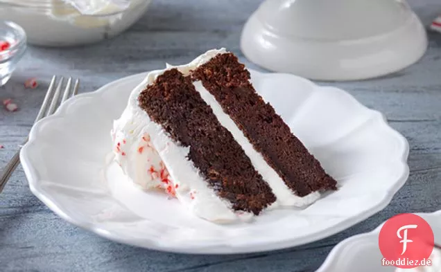 Schokoladen-Zuckerstangen-Kuchen