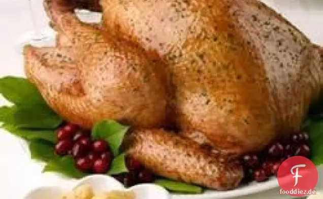 Kräuterbutter gerösteter Truthahn