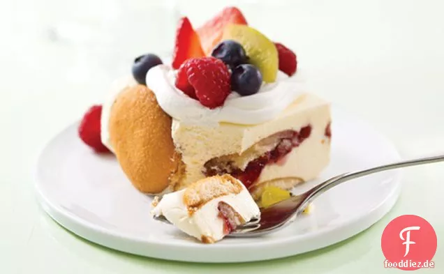 Zitronen-Himbeer-Mousse Quadrate