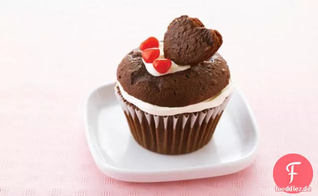 Herz-von-Meinem-Herzen Schokolade Cupcakes
