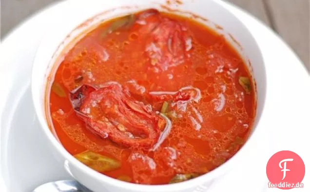 Gebratene Tomaten-Basilikum-Suppe