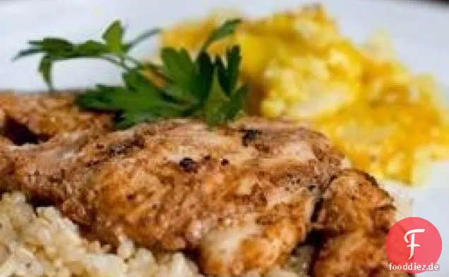 Gegrillte Hähnchenschenkel Tandoori