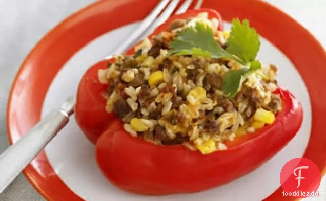 Santa Fe gefüllte Paprika für zwei
