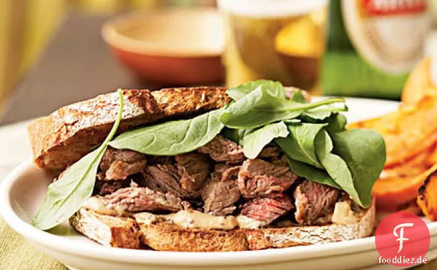 Steak-Sandwiches mit Worcestershire Mayonnaise