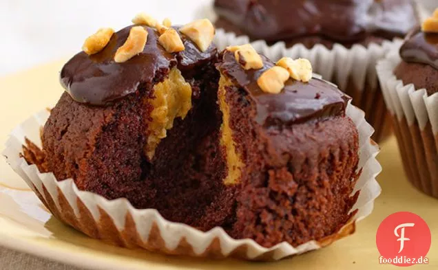 Schokoladen-Erdnussbutter-Cupcakes