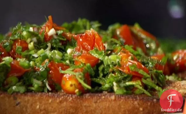 Geröstete Tomaten-Bruschetta