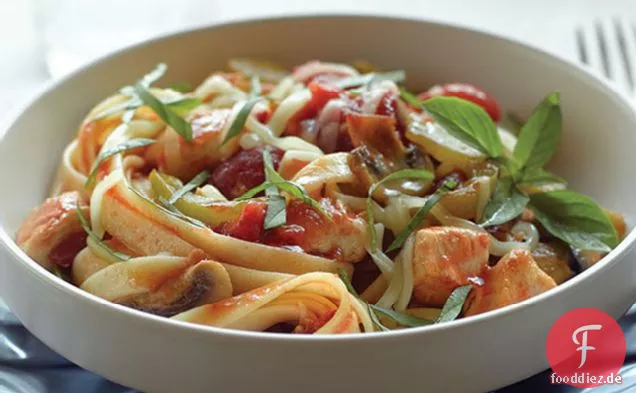 Schnelle Fettuccine Cacciatore