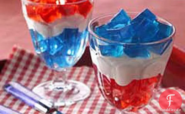 Uncle Sam's rote, weiße & blaue Parfaits