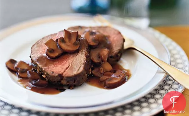 Gebratenes Rinderfilet Mit Port-Pilz-Soße