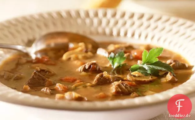 Rindfleisch-Pilz-Eintopf