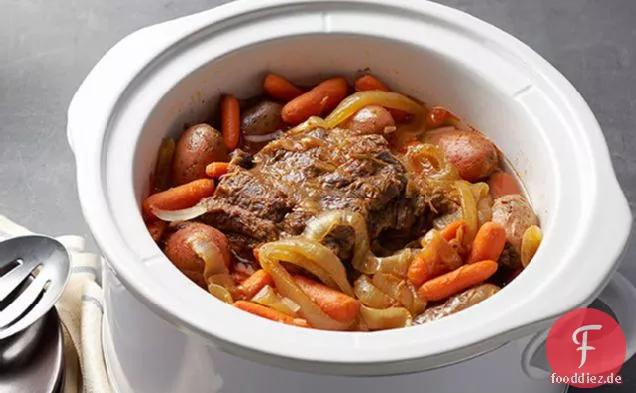 Slow-Cooker-Topf Braten