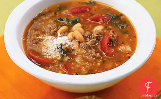 Wurst-Spinat-Suppe