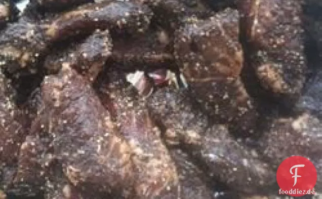 Rindfleisch Ruckartig in einem Raucher