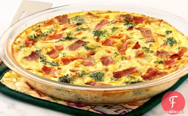Sehr Veggie krustenlose Quiche